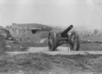 cannon on Wain's Hill (photo by Ted Caple 1930s)