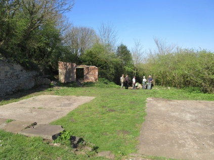the battery site in April